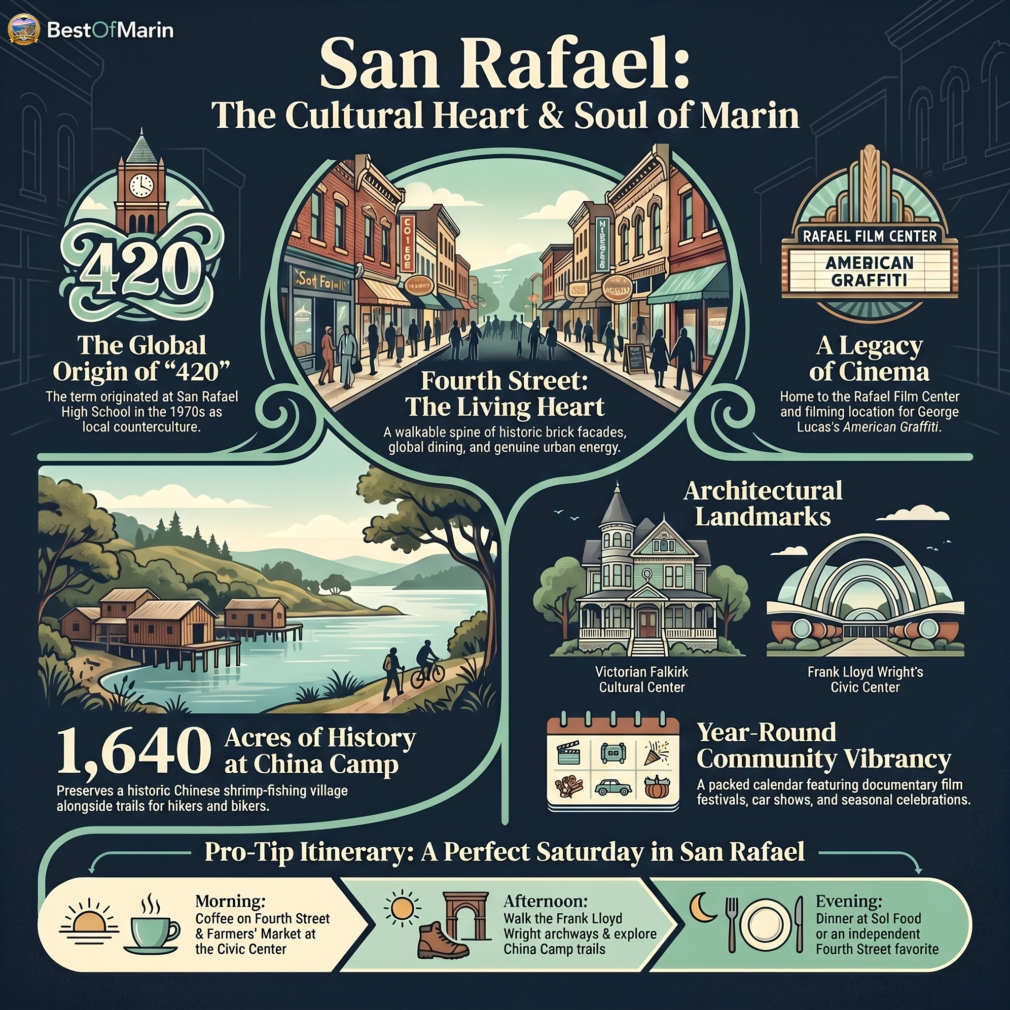 San Rafael visitor guide graphic
